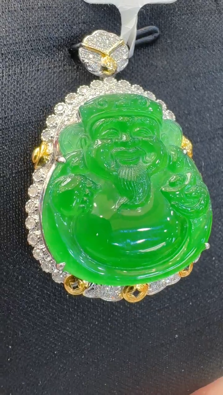 【闪购商品】翡翠吊坠(不含链)18K金镶嵌多样性团购发一件