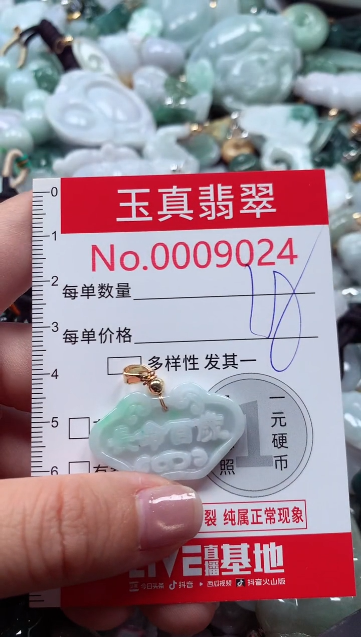 吊坠(不含链)未镶嵌翡翠9024