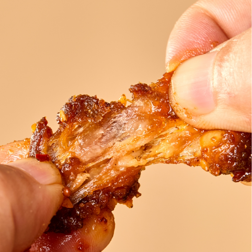 【尝鲜】香辣味1袋内蒙古风干牛肉筋零食牛肉碎粒有肥有瘦有筋有肉