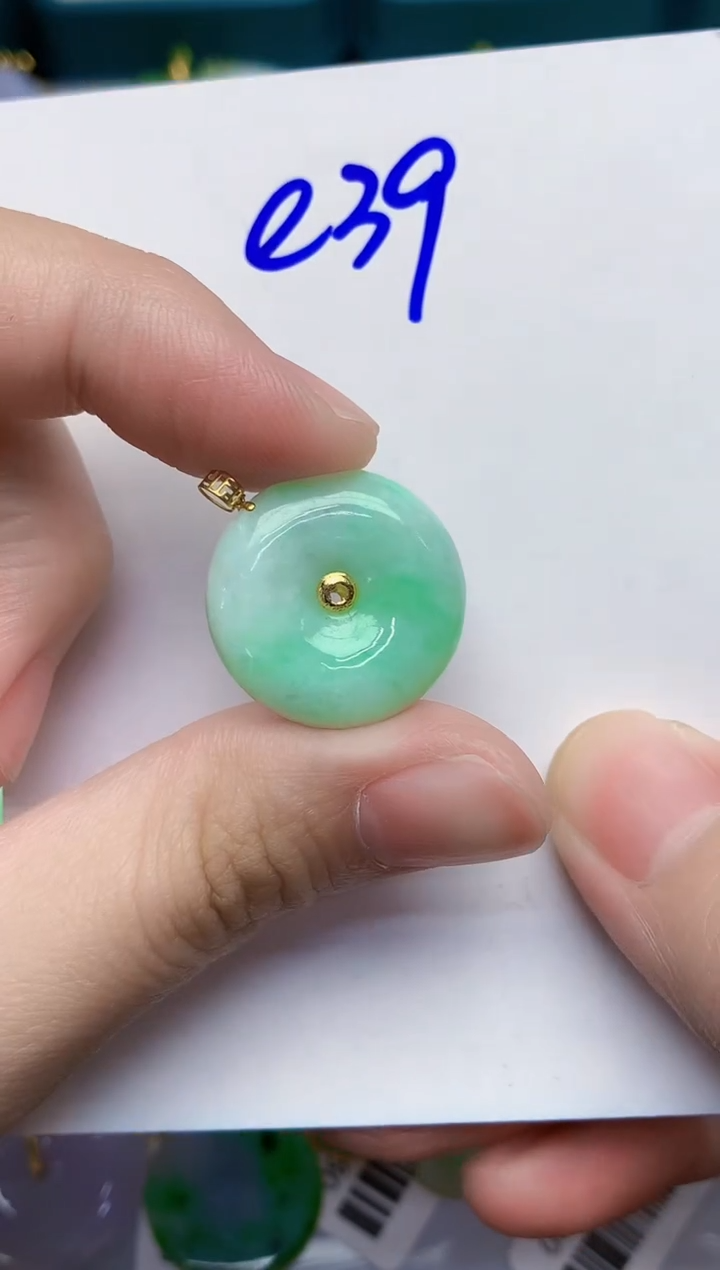 【闪购商品】翡翠颈饰18K金镶嵌000000000