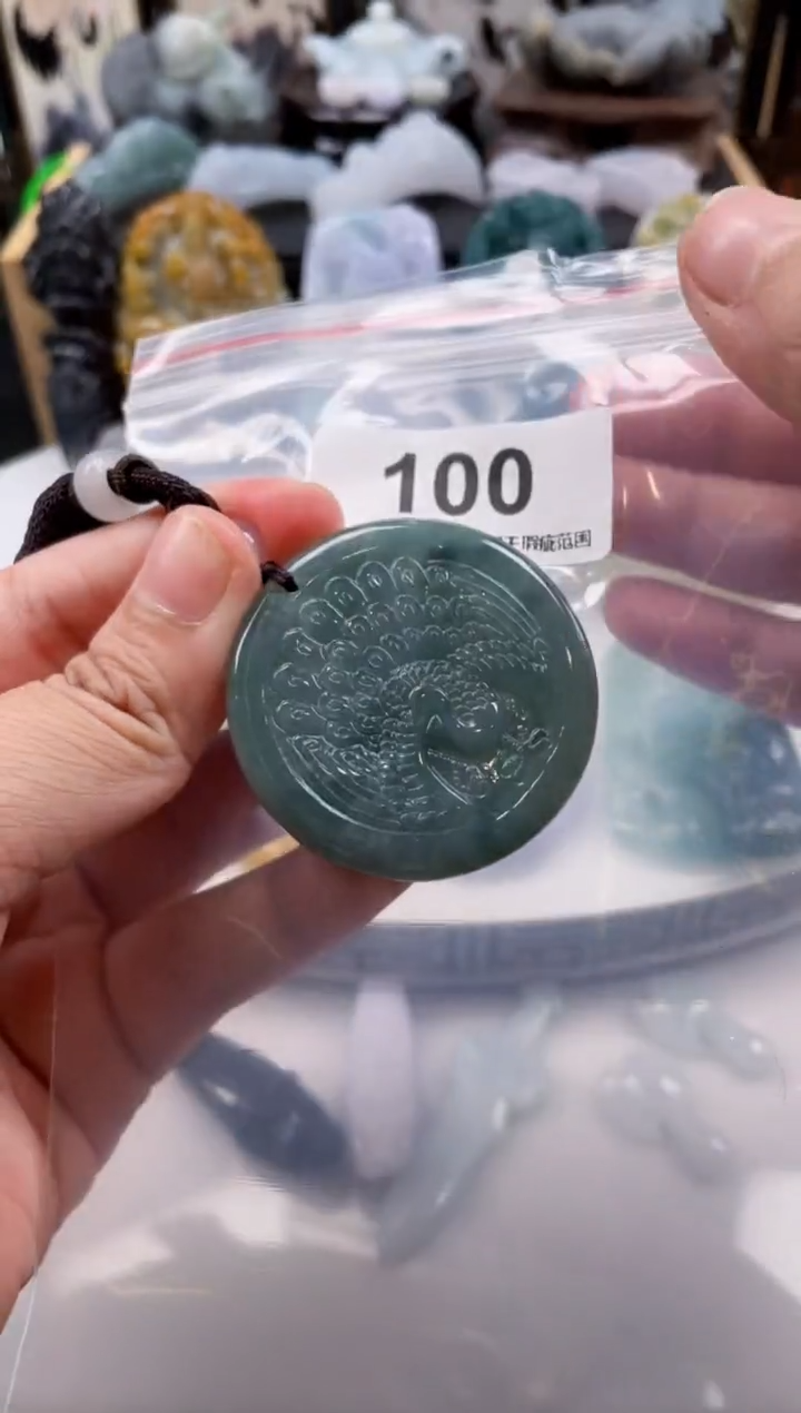 【闪购商品】翡翠颈饰未镶嵌天然缅甸A货翡翠100