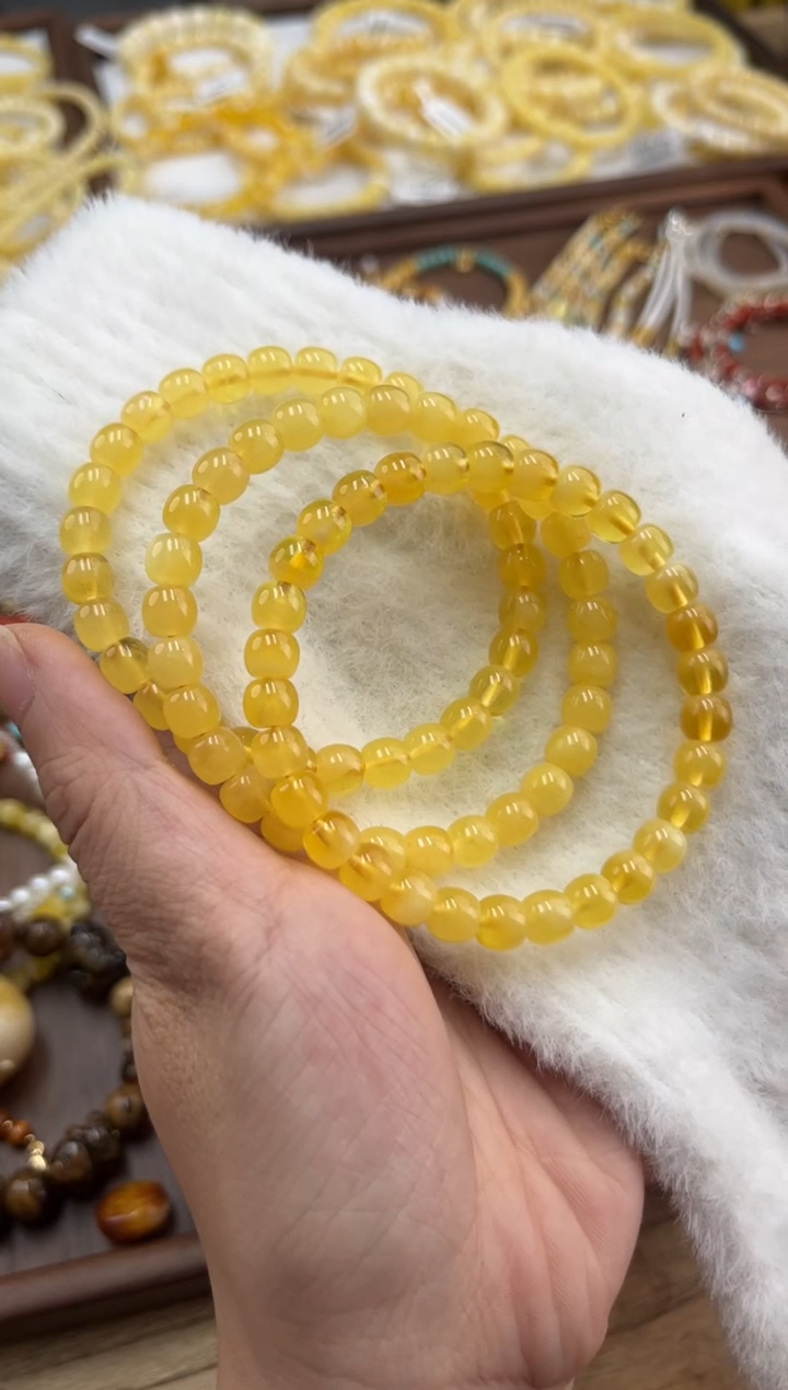 【闪购商品】蜜蜡裸石未镶嵌福利7蜜蜡手串多样性发其一