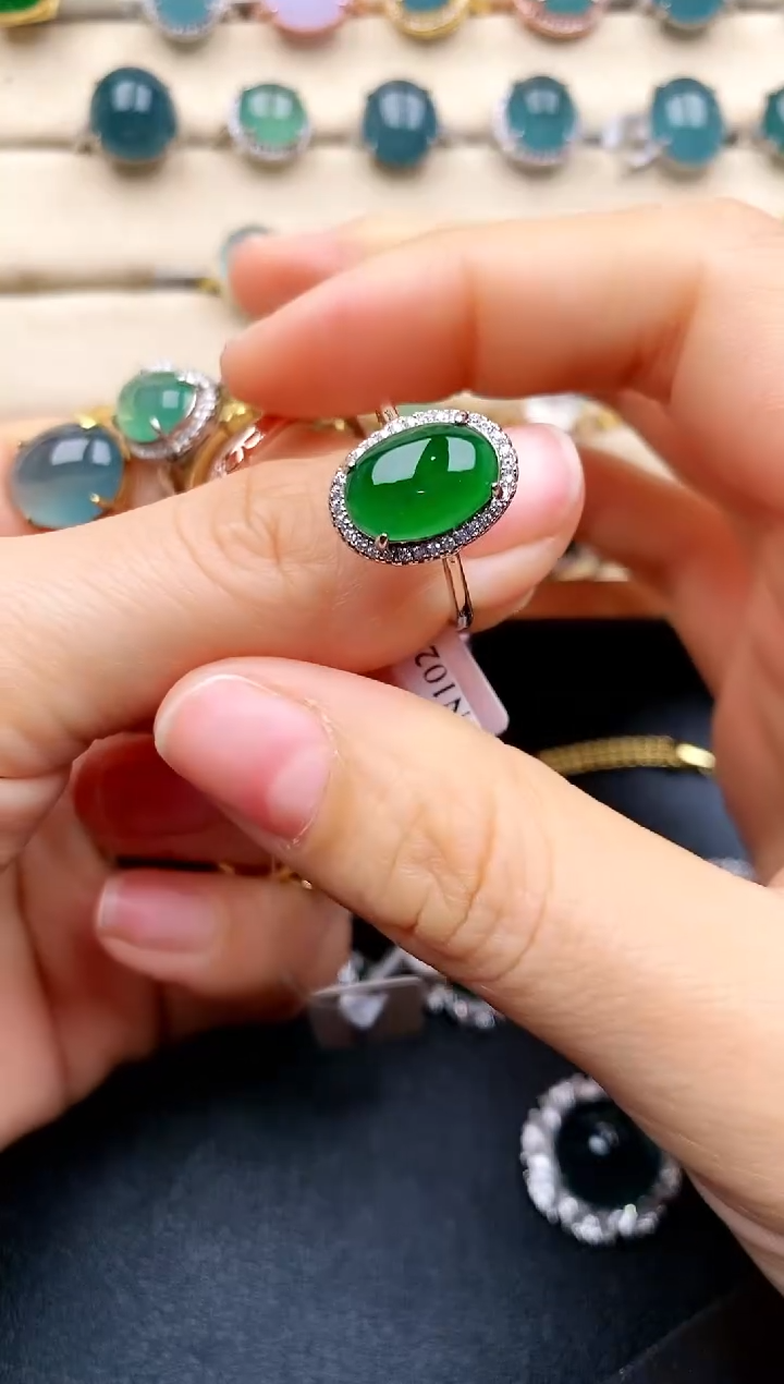 【闪购商品】翡翠戒指银S925镶嵌.....