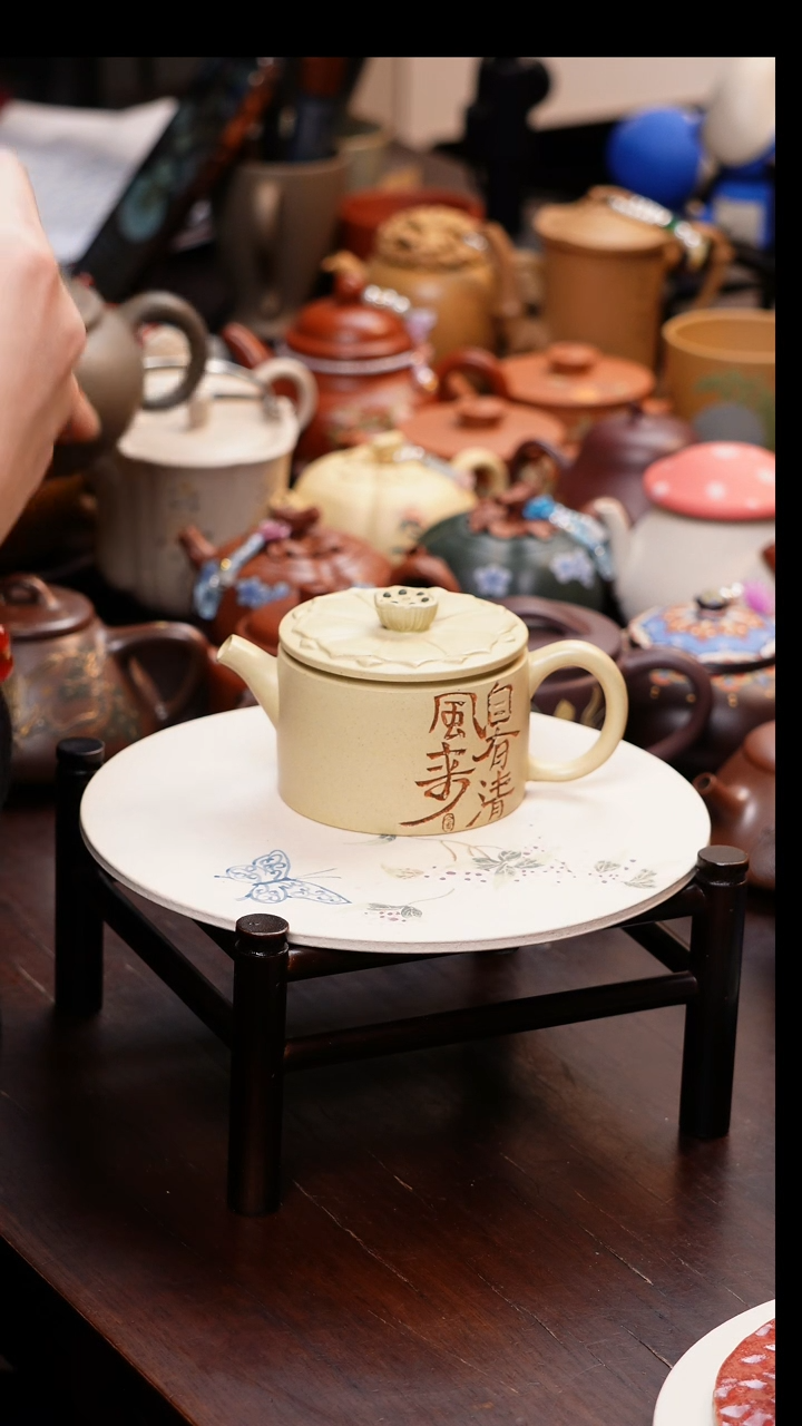 【闪购商品】妮原矿紫砂手工杯子朱