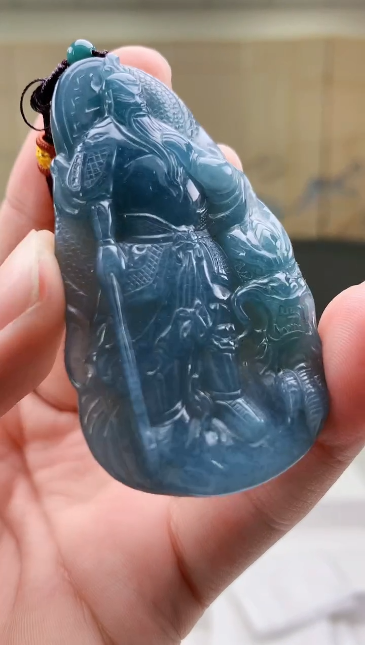 【闪购商品】定制翡翠未镶嵌4868bb-毛货挂件49