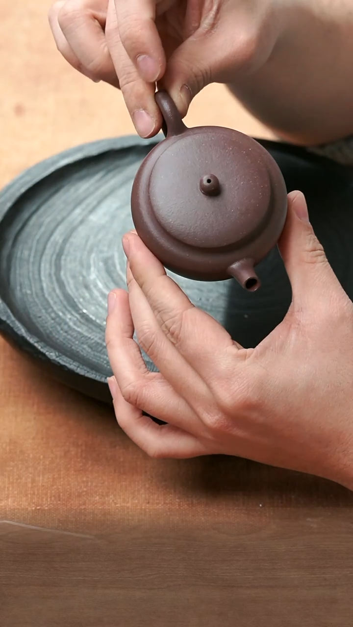 【闪购商品】紫砂茶壶五堂桑扁-底槽清