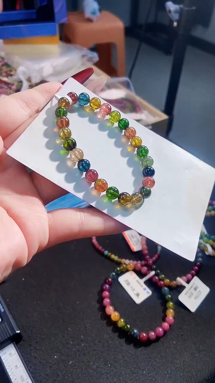 【闪购商品】碧玺手链未镶嵌G2498单圈颜色微差发1 