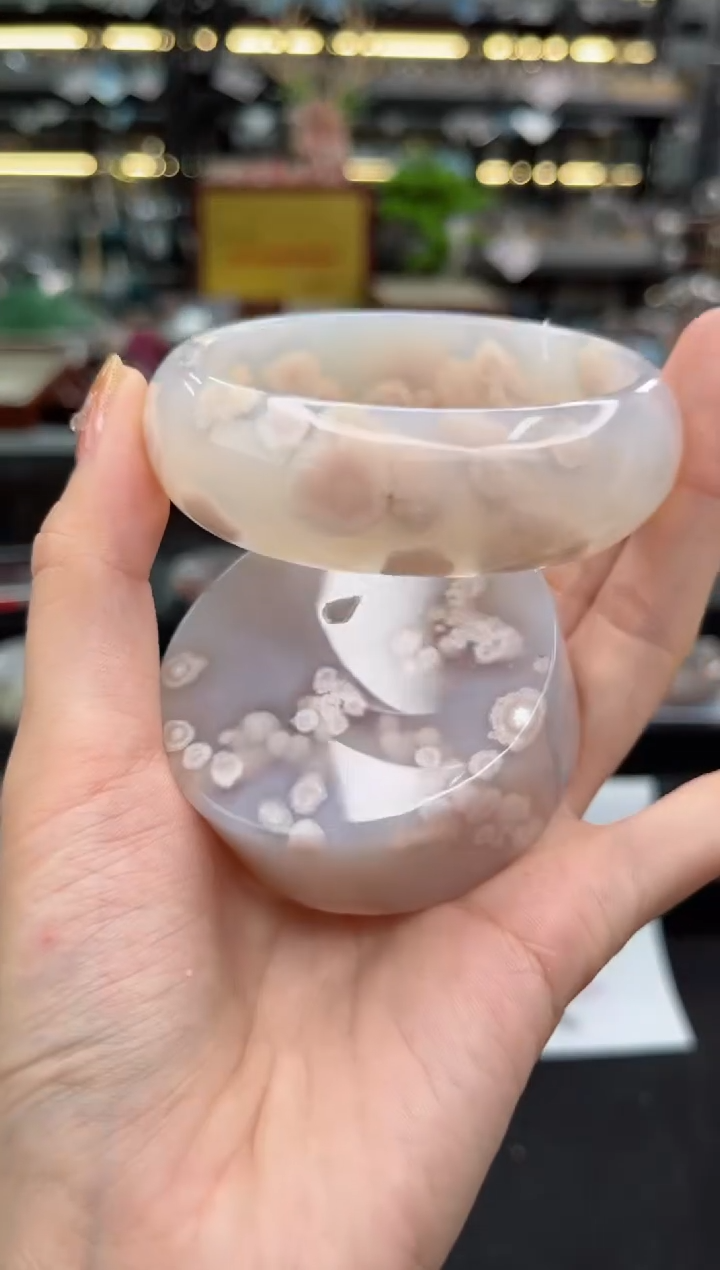 【闪购商品】石英质玉手镯未镶嵌60圈口（赠品镯心）6510106