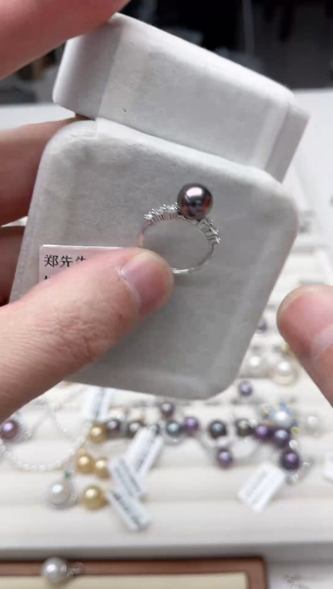【闪购商品】海水珍珠戒圈银S925镶嵌戒指