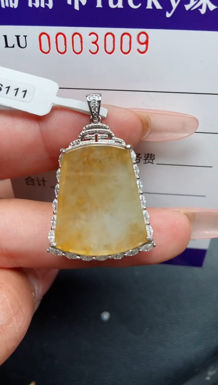 【闪购商品】翡翠颈饰银S925镶嵌3009