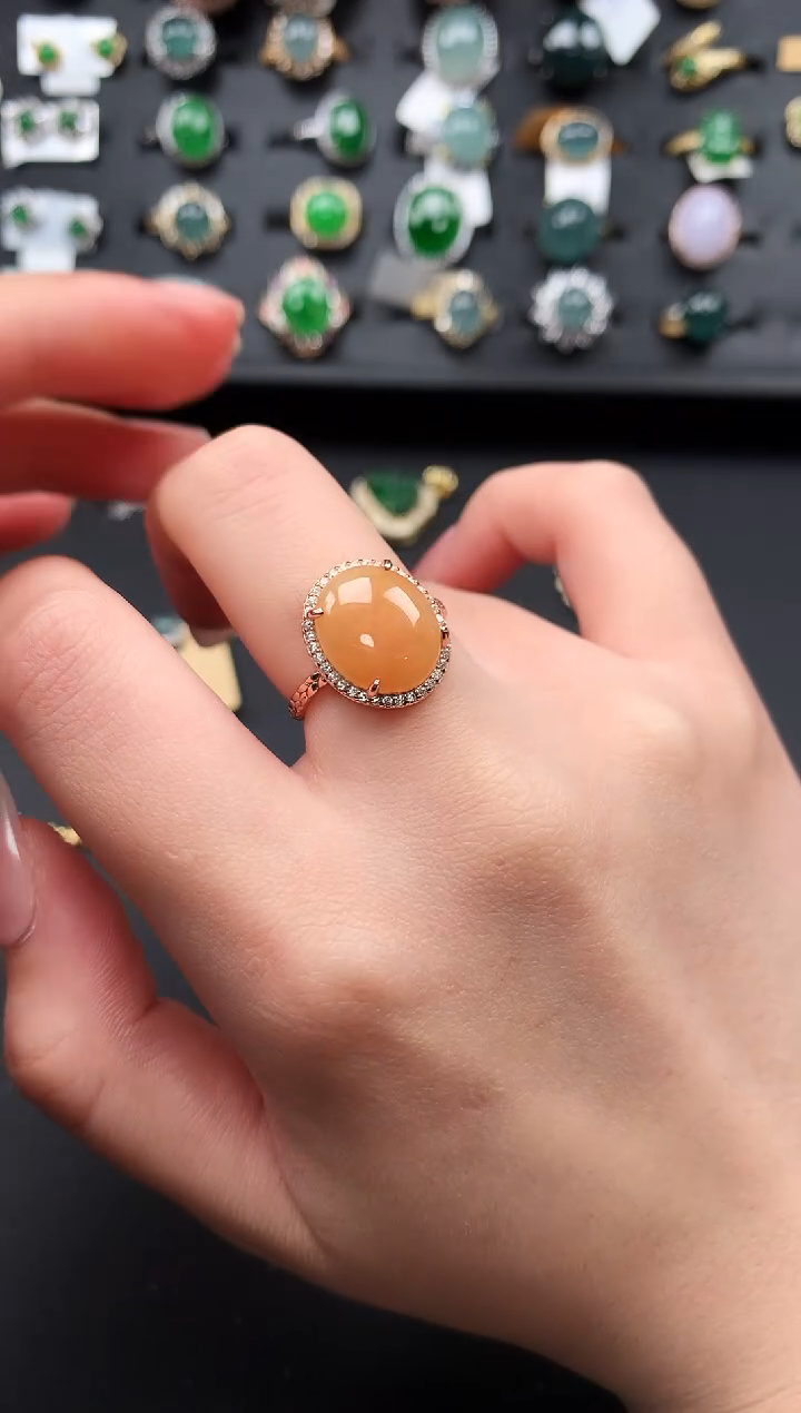 【闪购商品】翡翠戒指银S925镶嵌5145124