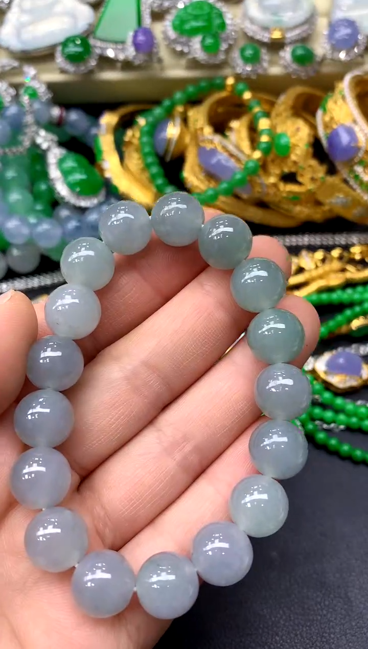 未镶嵌手串翡翠133-中国好珍宝