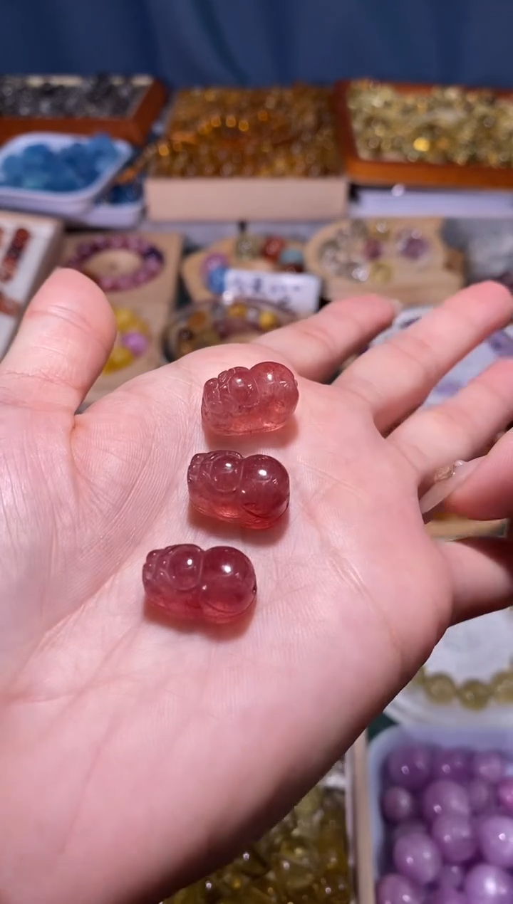 未镶嵌手串水晶草莓晶貔貅宽约卡9单颗