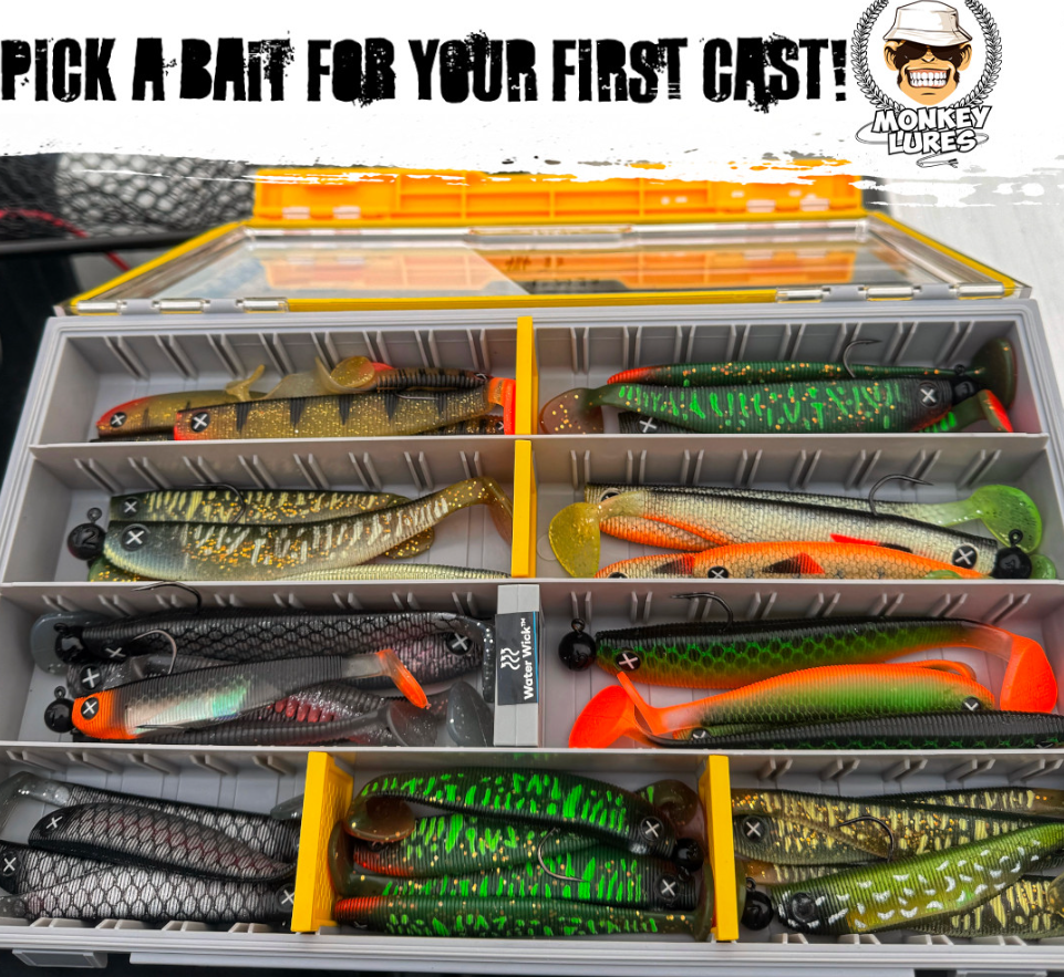 猴子路亚 MONKEY LURES 软鱼 软泳 T尾 翘嘴狗鱼黑鱼鲈鱼路亚软饵