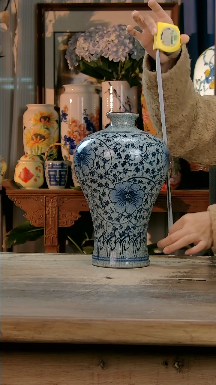 【闪购商品】瓷片景德镇纯手工釉下彩精品花瓶