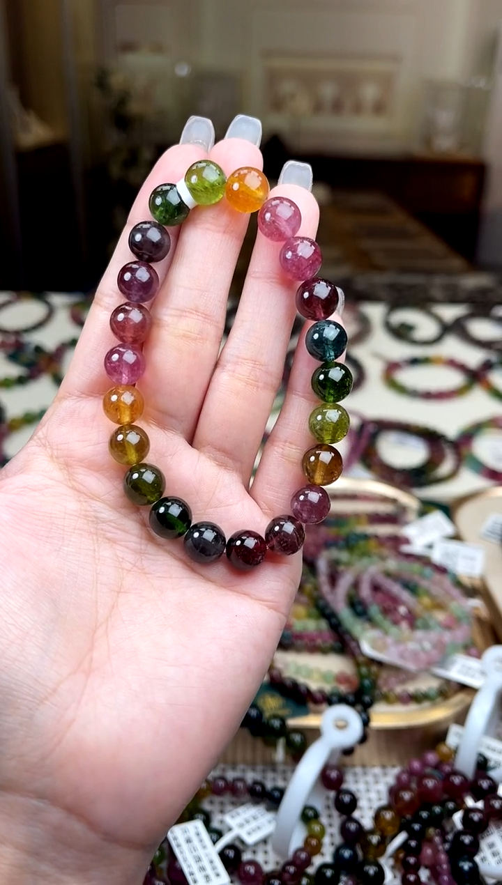 【闪购商品】碧玺/未镶嵌9mm+碧玺单圈多样性发货