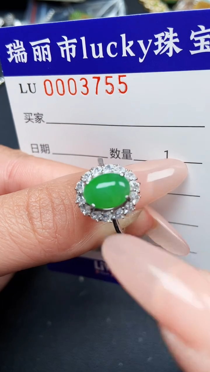 【闪购商品】翡翠颈饰银S925镶嵌3755