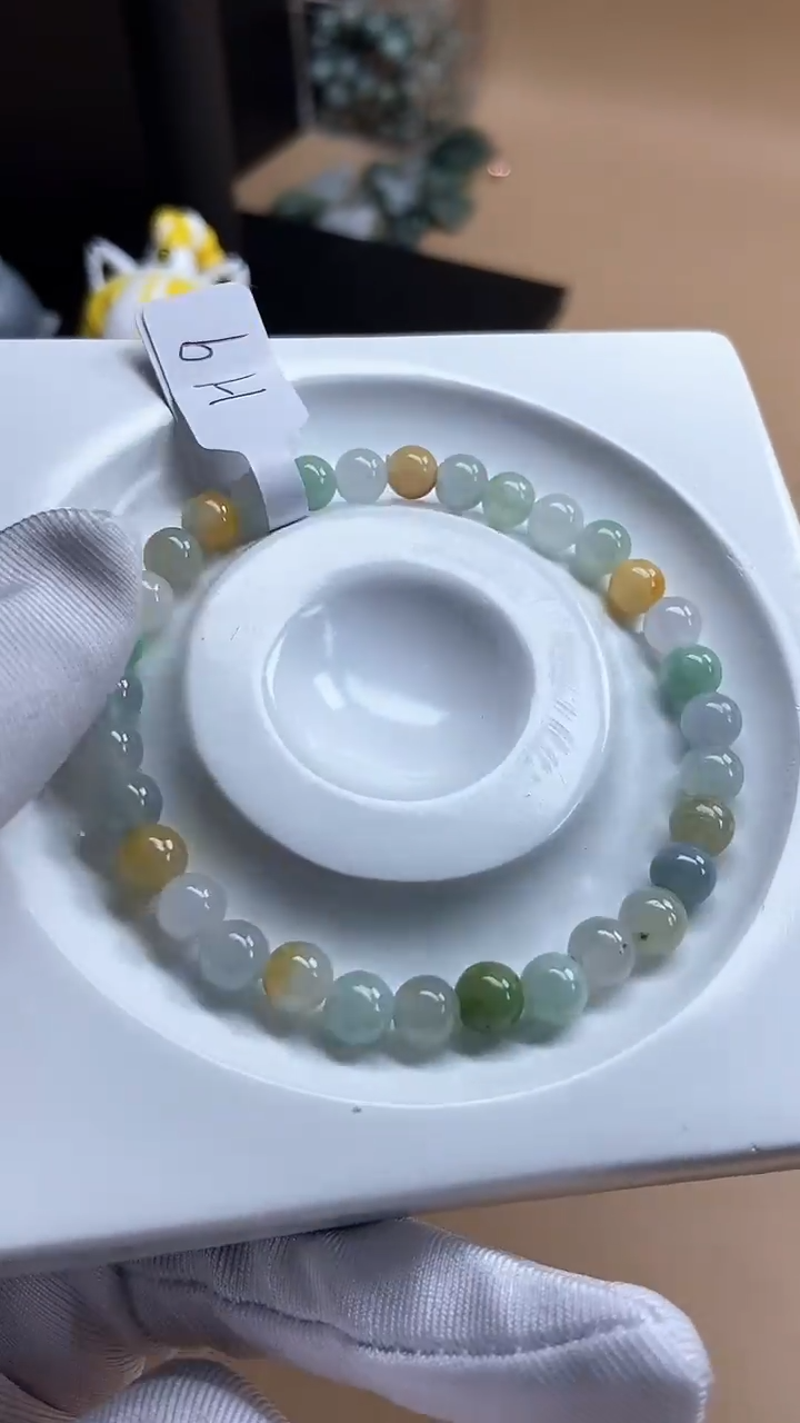 【闪购商品】翡翠手串未镶嵌天然翡翠A货H9