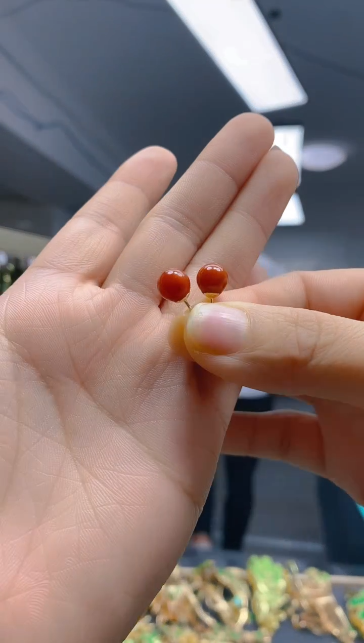 【闪购商品】翡翠耳饰合金0549翡翠耳钉