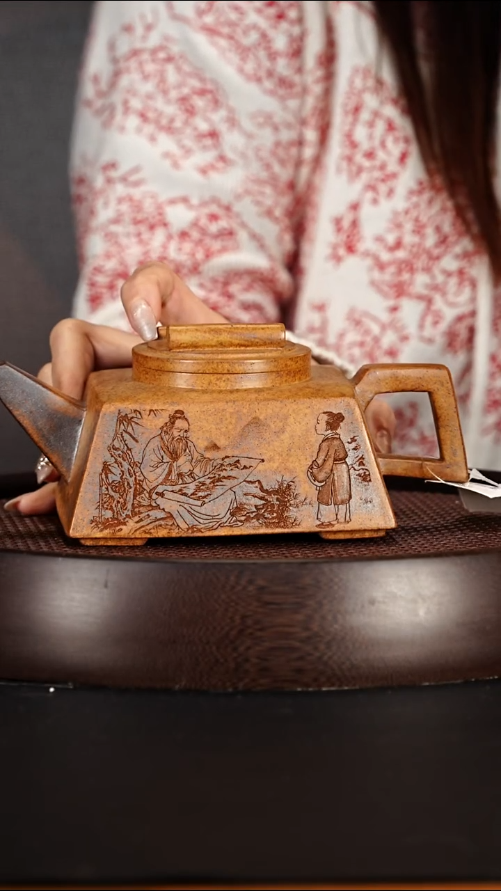 茶壶紫砂宜兴紫砂壶画