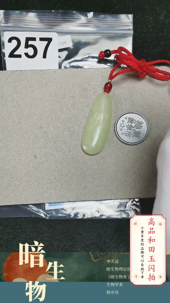 【闪购商品】和田玉吊坠(赠链)未镶嵌257