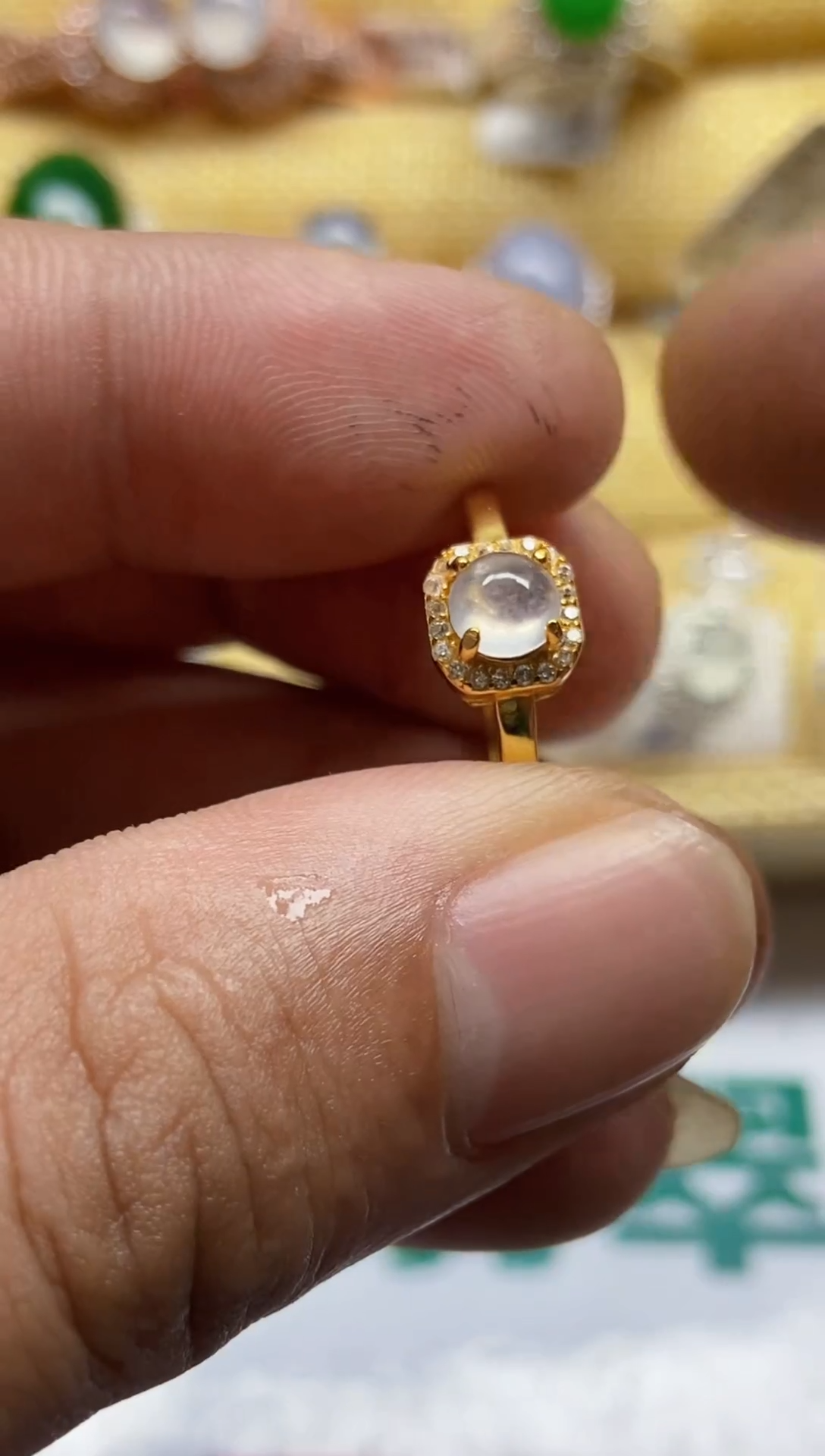 【闪购商品】翡翠戒指银S925镶嵌0000