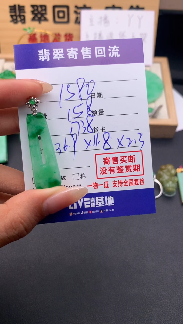 【闪购商品】翡翠颈饰18K金镶嵌10124141