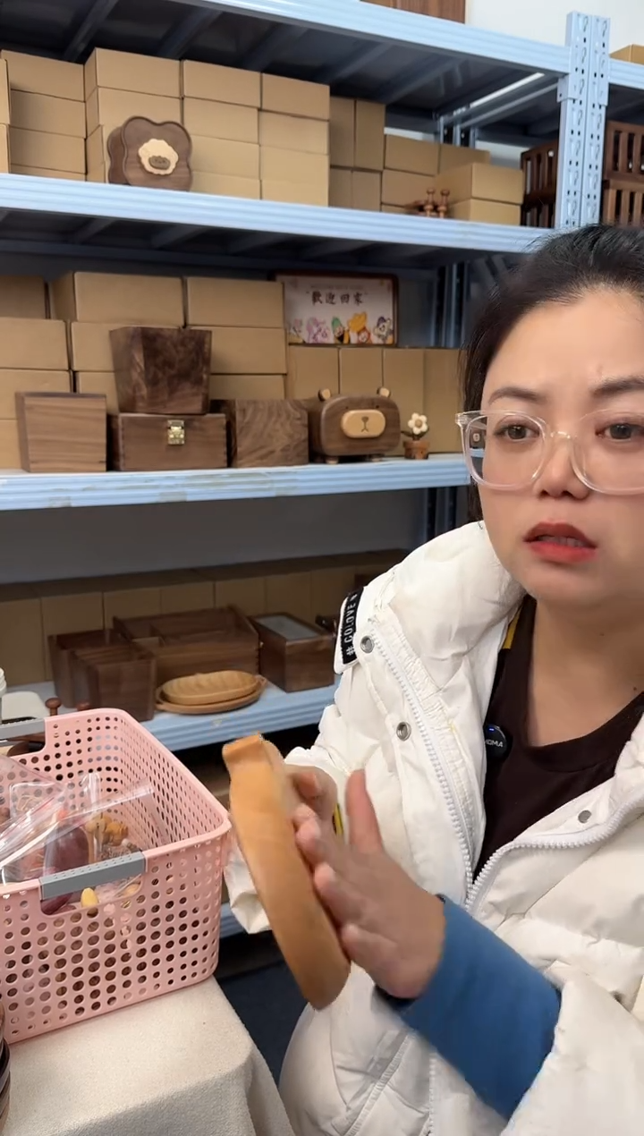 木樱桃木南瓜实木收纳盘