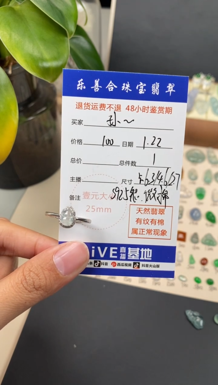 【闪购商品】翡翠颈饰银S925镶嵌翡翠冰种葫芦
