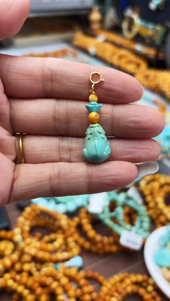 【闪购商品】琥珀裸石未镶嵌蜜蜡DIY编织挂饰