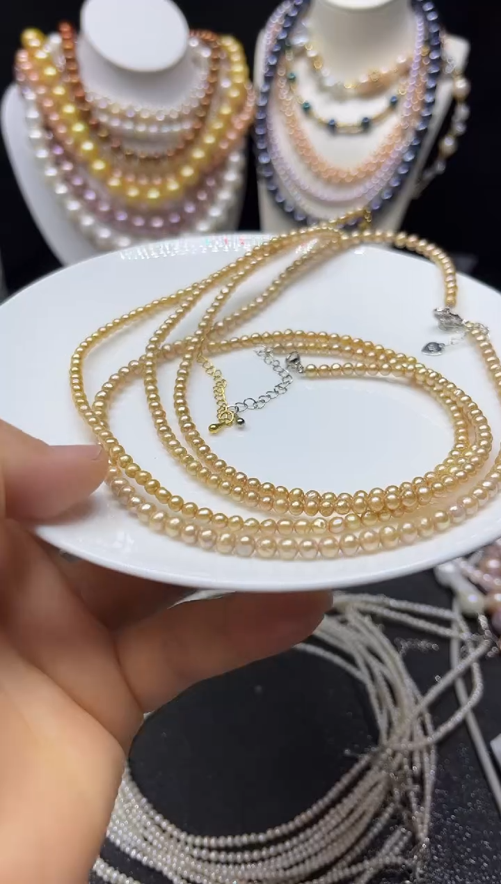 淡水珍珠未镶嵌颈饰多人