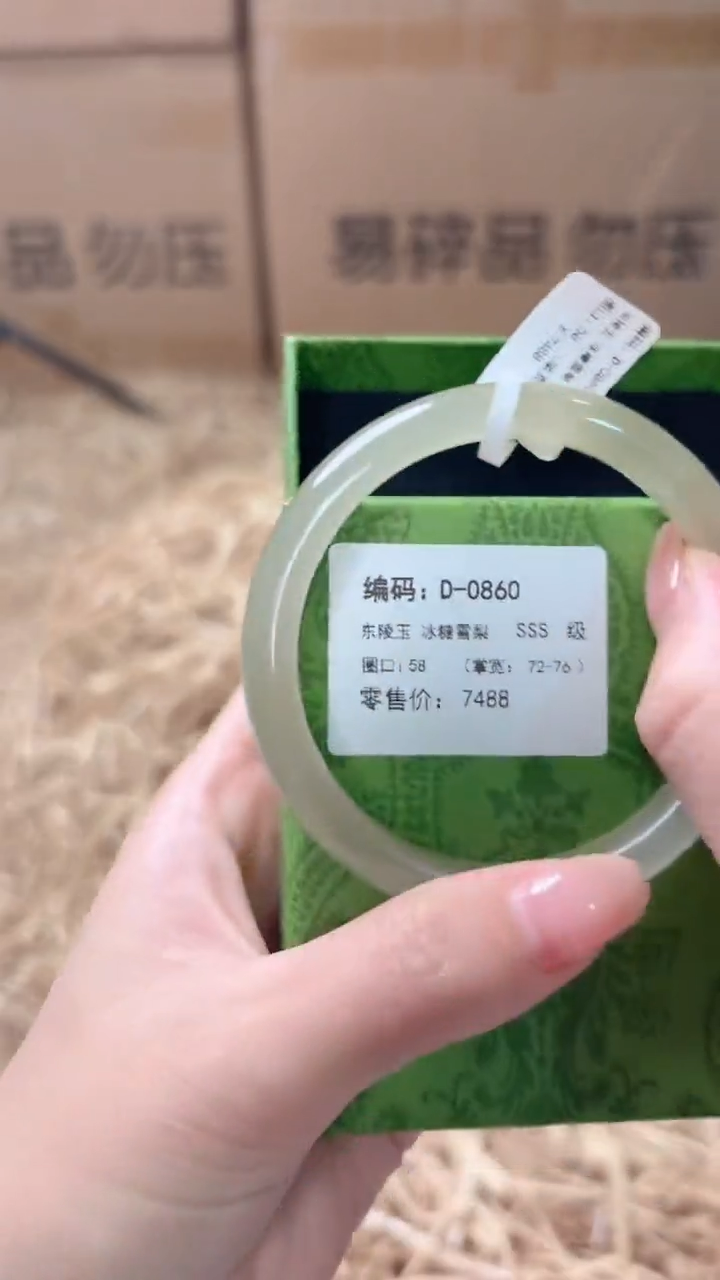未镶嵌手镯石英质玉D-0860