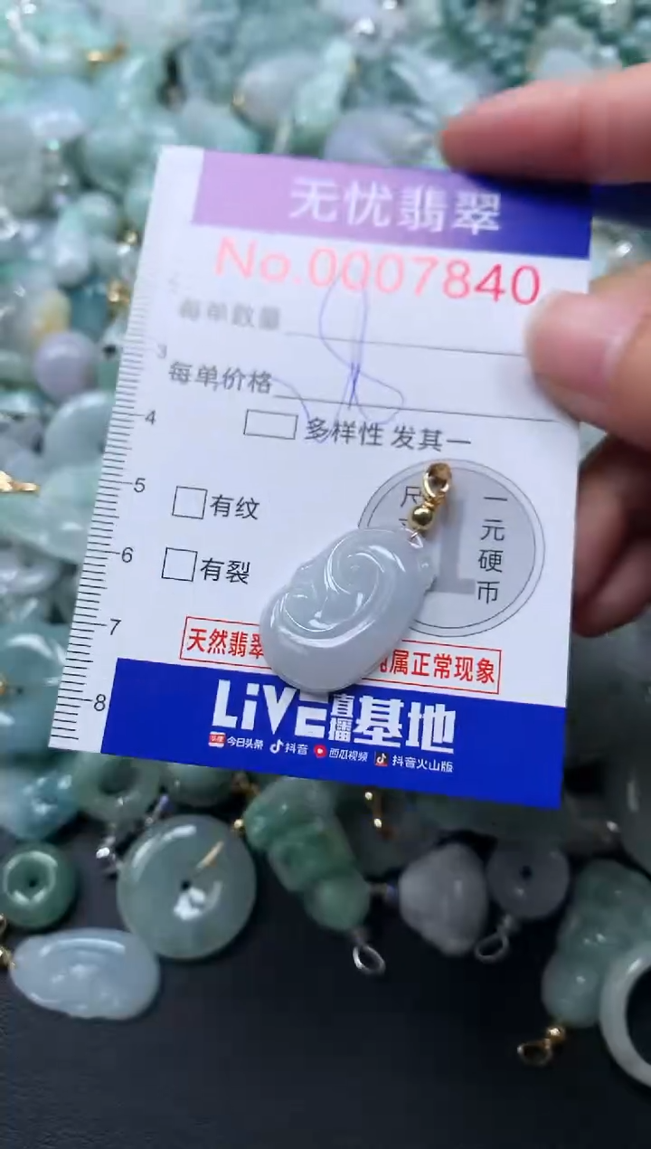 颈饰未镶嵌翡翠7840