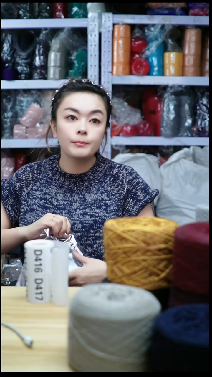 羊毛欢姐手编线D411