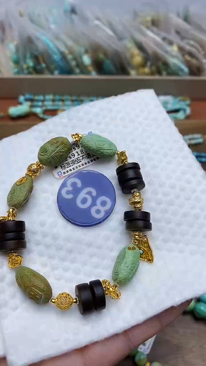 【闪购商品】绿松石手链银S925镶嵌893