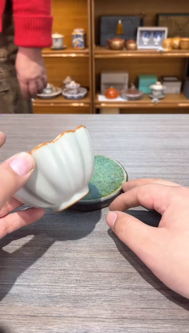 【闪购商品】黄莲花杯茶具茶具