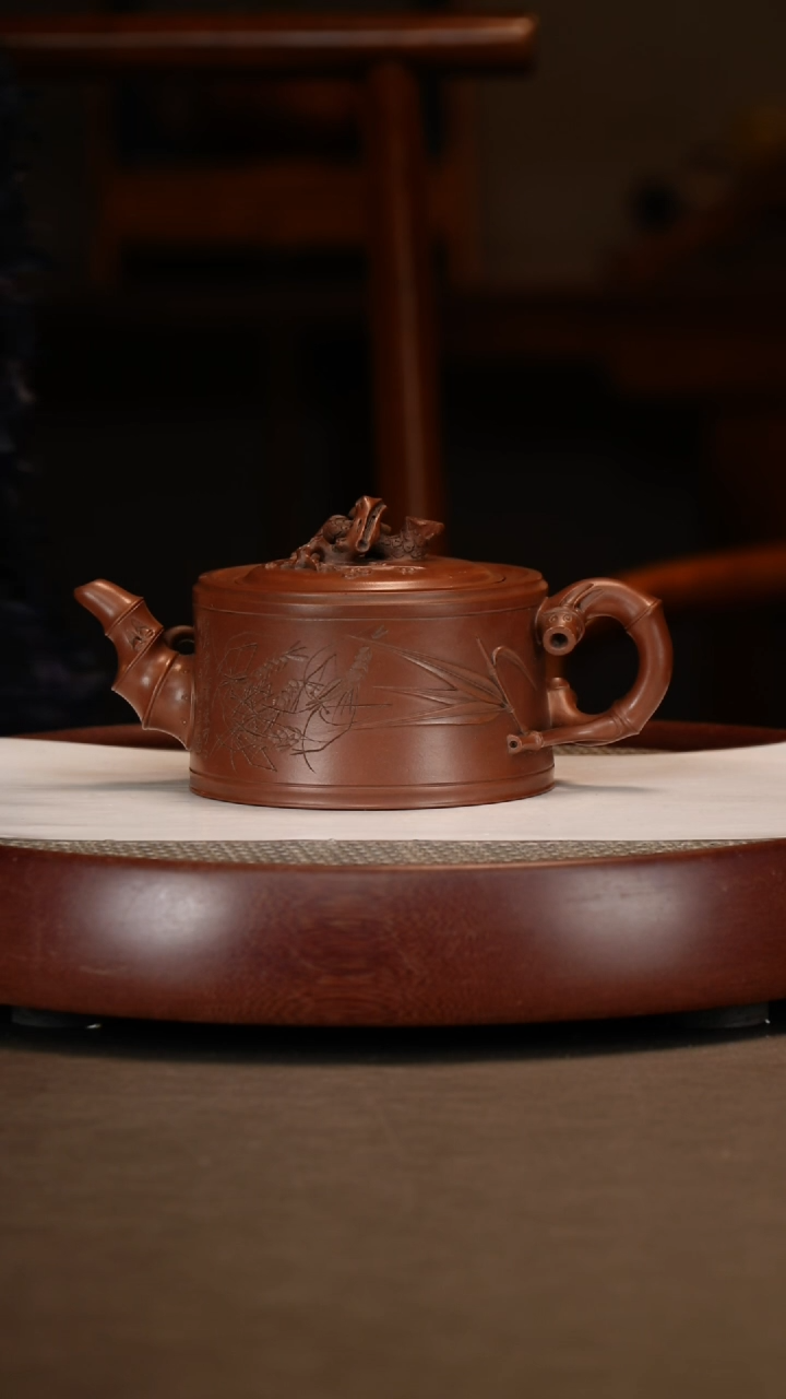 【闪购商品】紫砂茶壶岁寒三友