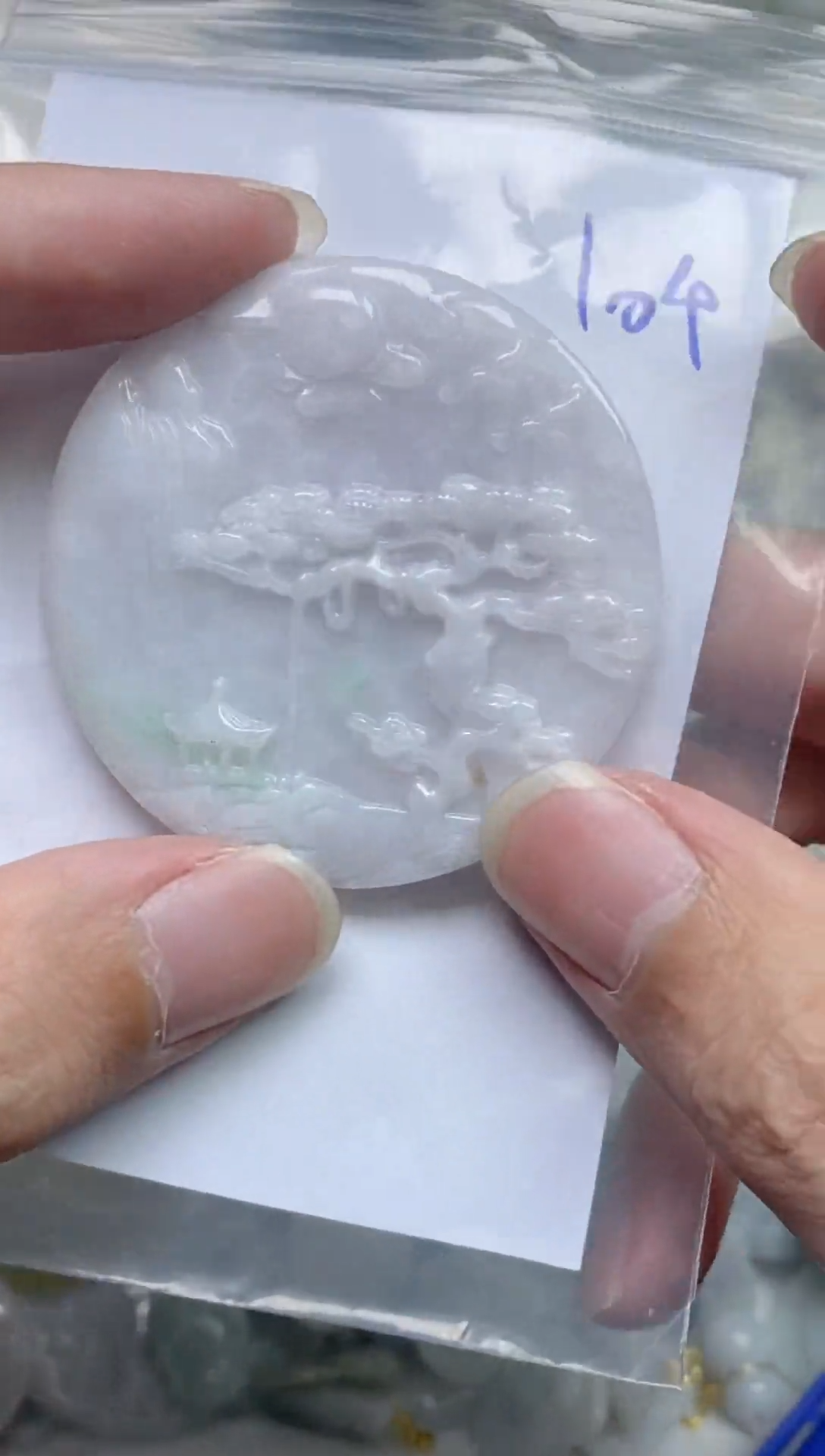 翡翠未镶嵌颈饰104