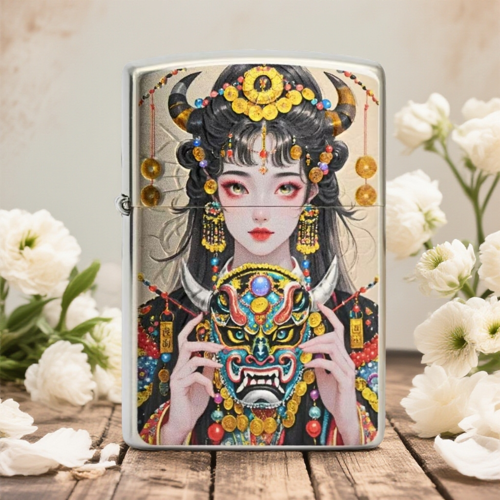 二代白镍扎基拉姆 防风打火机