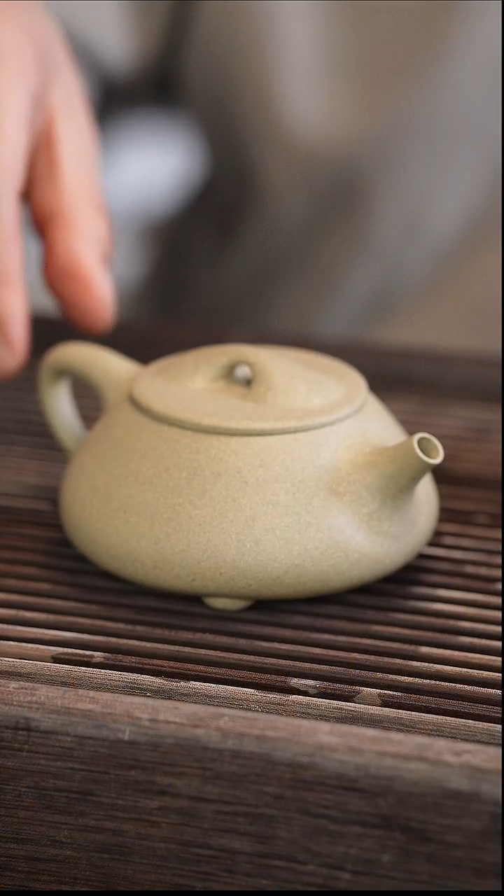 茶壶紫砂景舟石瓢 本绿 210cc