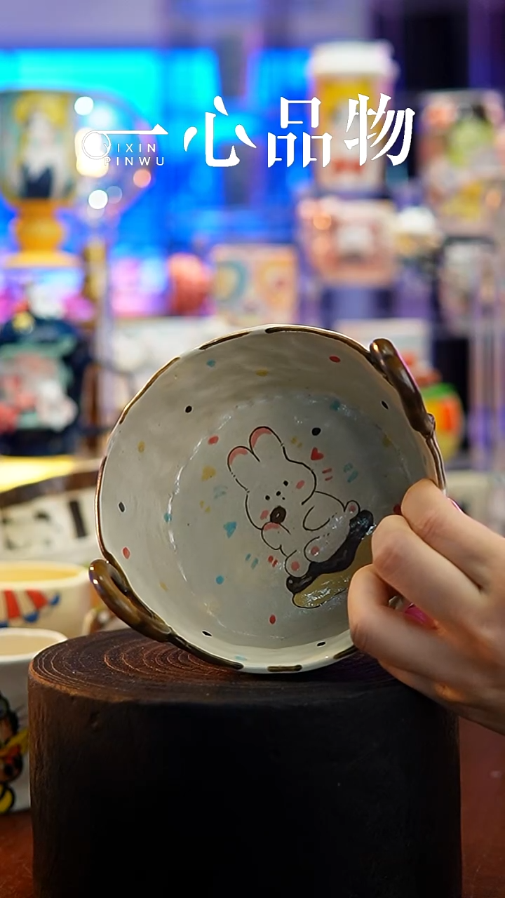 杯子瓷A338景德镇手工手绘杯子摆件