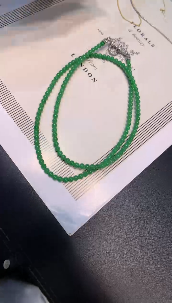 未镶嵌手串翡翠长串