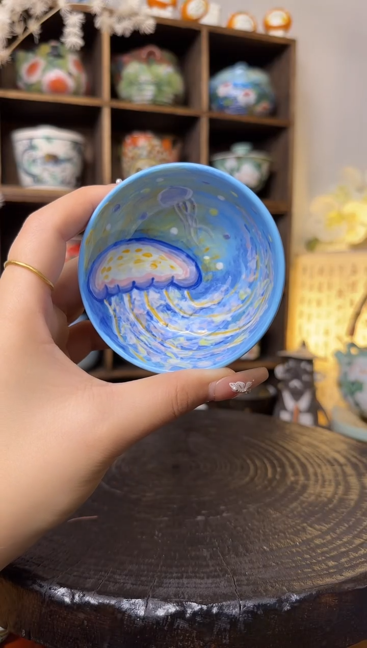 【闪购商品】石一水母普洱杯杯