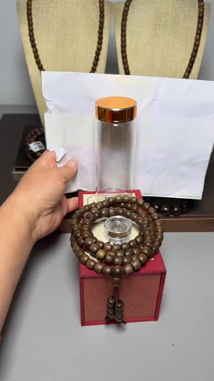 【闪购商品】沉香手串富森红土0.9多圈桶珠