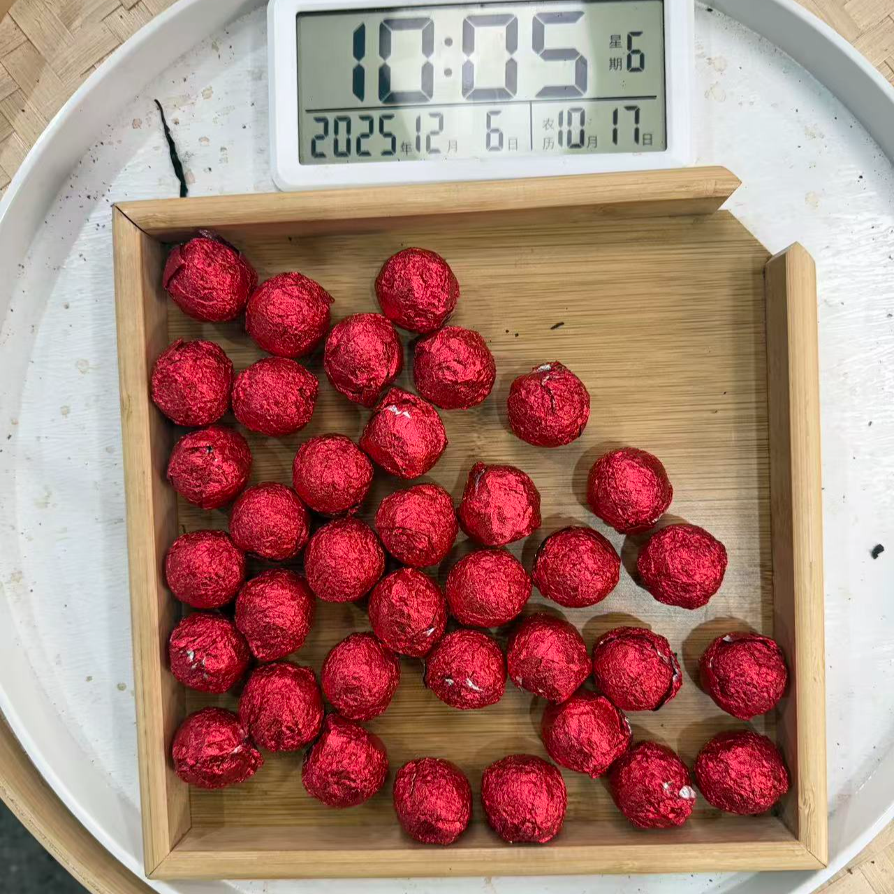 司丽严选-825号2015年小户赛混采普洱茶熟茶龙珠12-06