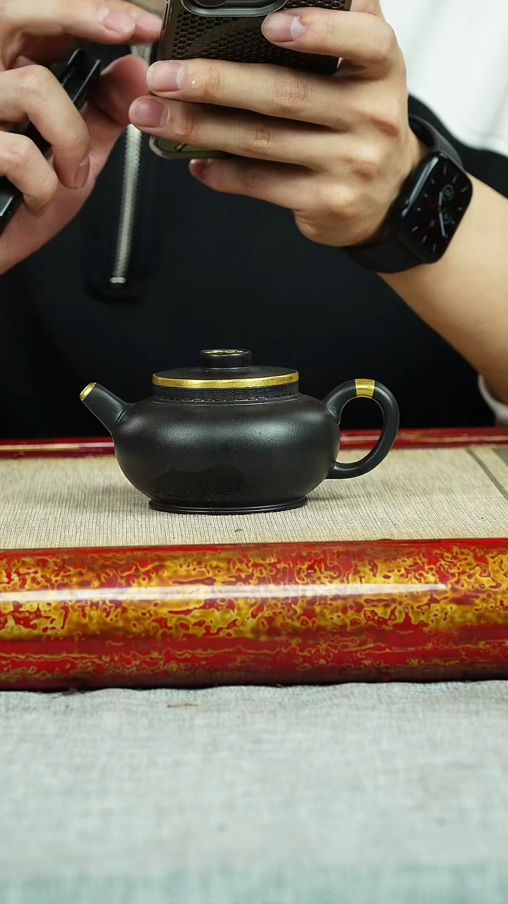 【闪购商品】紫砂茶壶福至 紫泥还原烧  魏加峰制