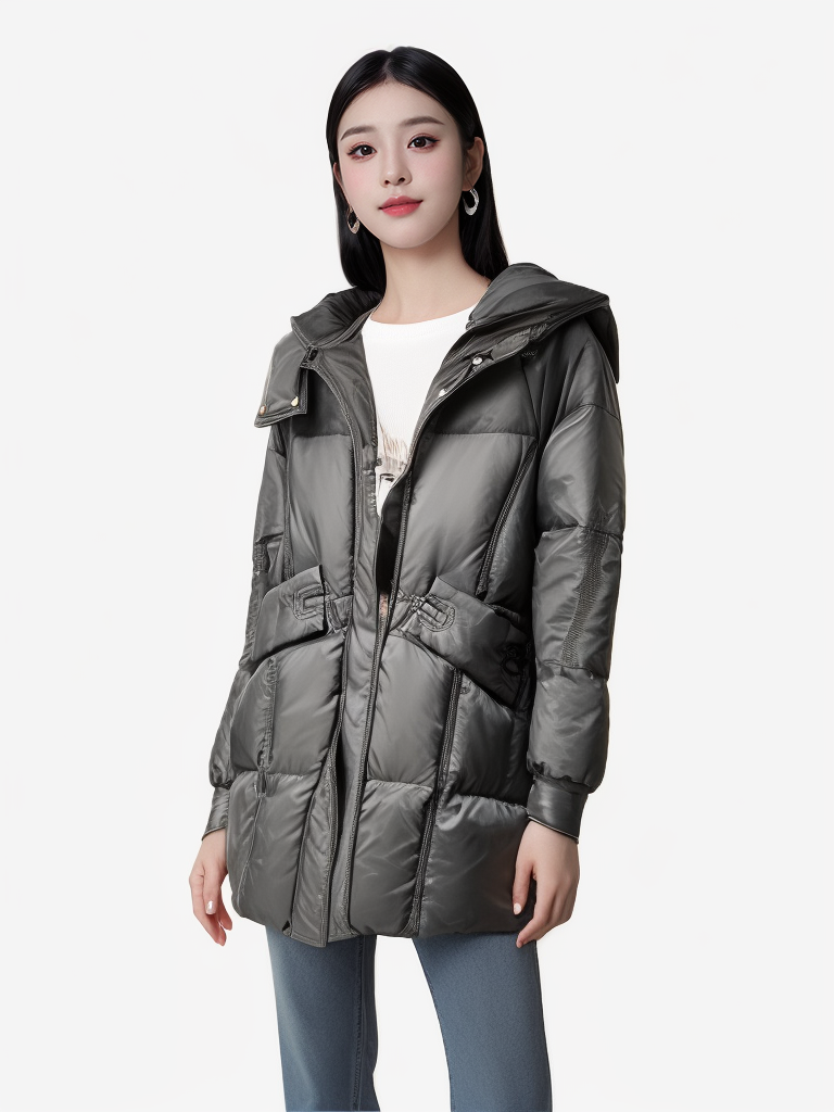 A143羽绒服黑色（S衣长80左右）