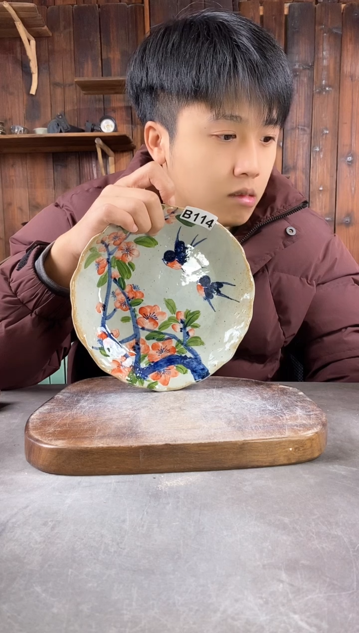 【闪购商品】碗114，手工手绘，新年快乐！