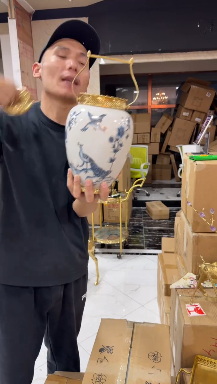 黄铜黛姿家居装饰品摆件  