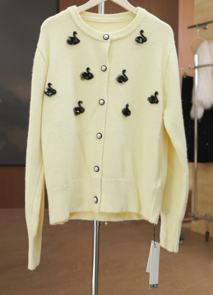 9633黄 针织常规圆领毛针织时尚休闲